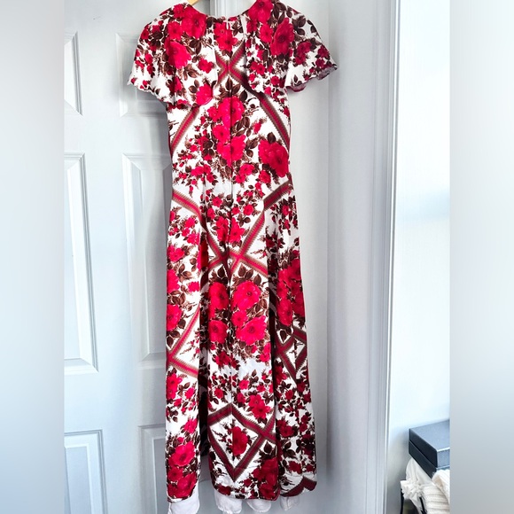 Hill House Davina Dress in Red Diamond Rose - Picture 4 of 9